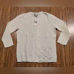 NWT Casual Corner Annex Elegant White Women's Sweater